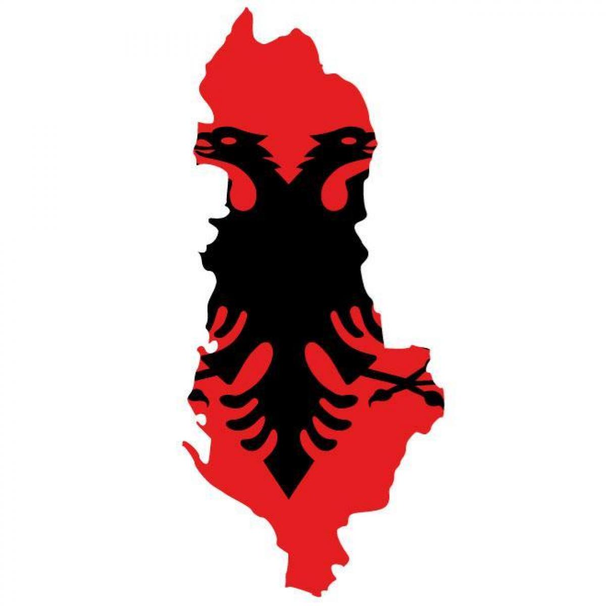 ramani ya bendera ya Albania