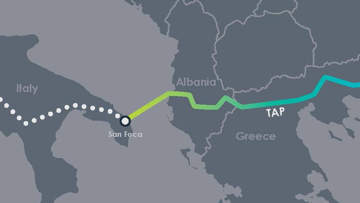 ramani ya bomba Albania