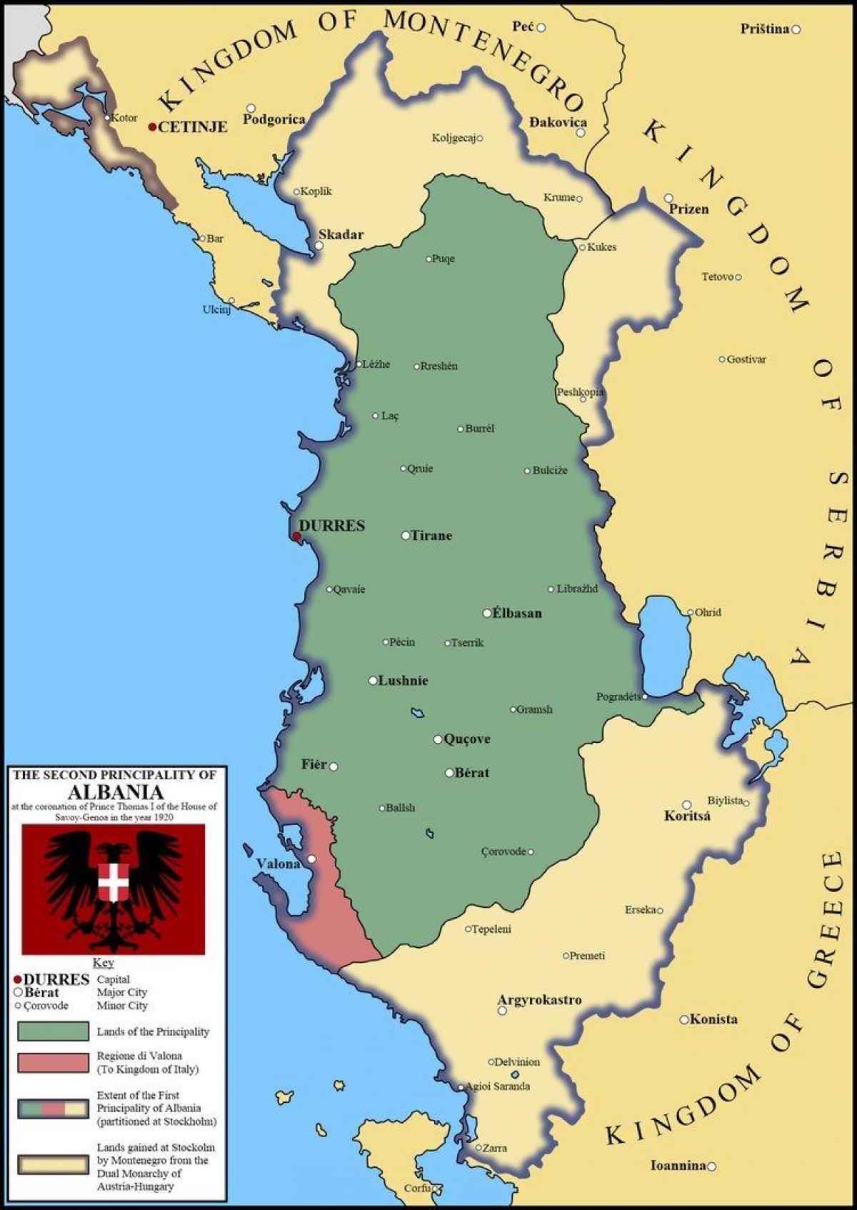 ramani ya durres Albania