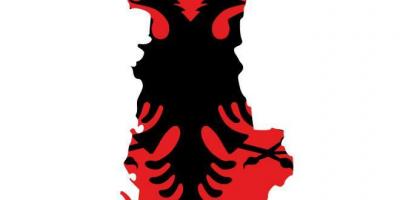 Ramani ya bendera ya Albania