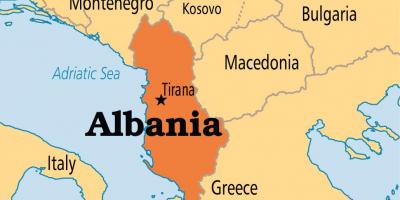 Albania nchi ramani